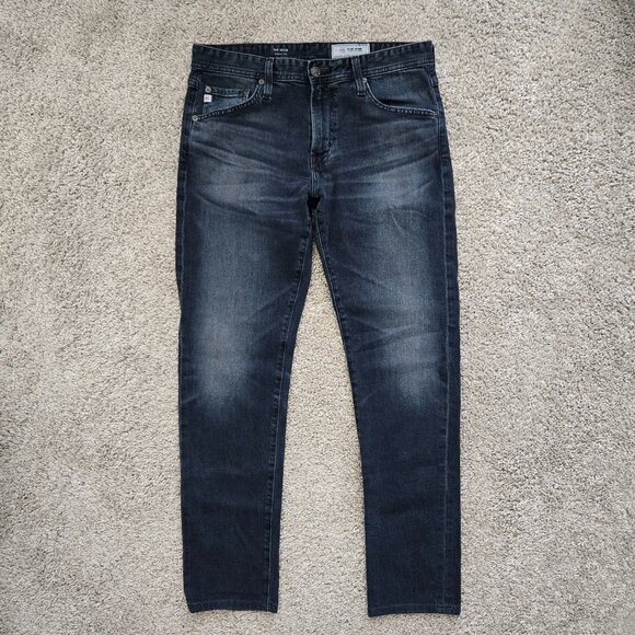 AG Adriano Goldschmied The Tellis Jeans Men's Modern Slim Straight Dark Blue 32R - Picture 1 of 9